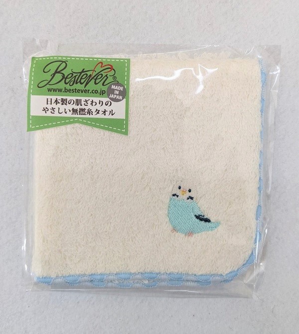 Be 無撚糸 ミニタオル セキセイインコ 各色 | こんぱまるオンライン